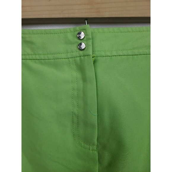 IZOD XFG Womens Athletic Golf Skort Size 10 Lime Green Slit Pockets Activewear - Picture 3 of 9